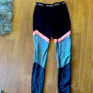 H & M multi color athletic leggings